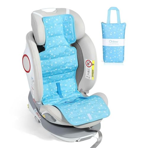 Orzbow Car Seat Cooling Pad with Insulated Bag, Carseat Cooler Pad for Babies Toddler Kids Infant, Portable Baby Cooling Pad for Hot Summer to Keep Comfortable, Blue