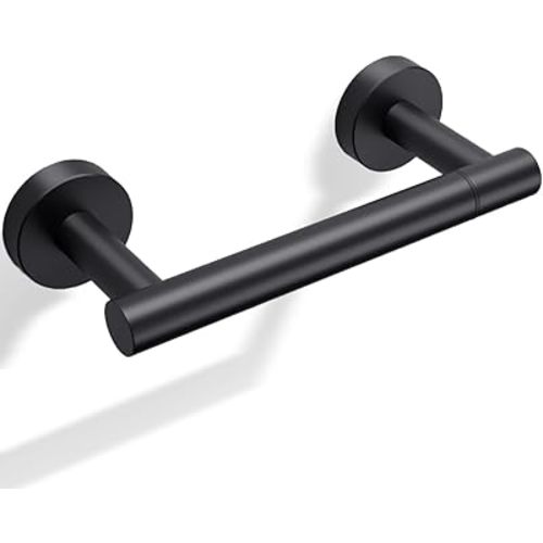Day Moon™ - Toilet Paper Holder - Modern Roll Holder for Bathroom - 1 Pack - Wall Mount - Classic, Black