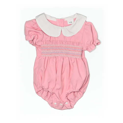 Unbranded 100% Polyester Pink Dress Size 6-9 mo