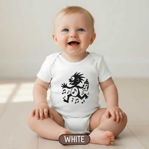 Widespread Panic Baby Note Eater Bodysuit: WSP Shakedown Lot Style Clothes for Kids