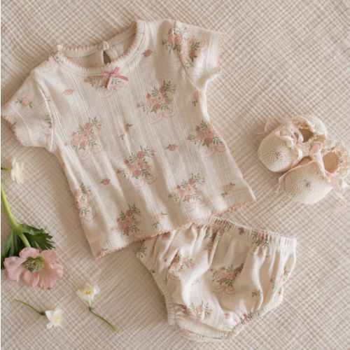 Pointelle Bloomer Set in Parfait Pink – Wild Wawa