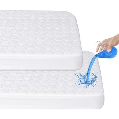Pack and Play Mattress Pad Protector Sheets, Waterproof Cover 38"X 26"