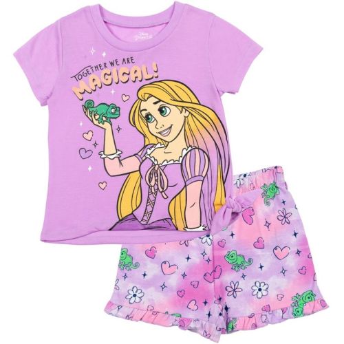 Disney Princess Rapunzel Toddler Girls Graphic T-Shirt & French Terry Shorts Rapunzel 3T