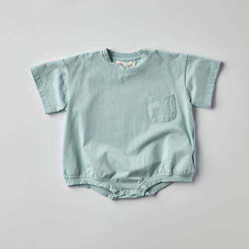 Cory Pocket Romper in Light Blue | Baby and Toddler | WinnieandCrew.com – Winnie + Crew