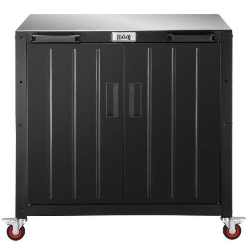 Feasto Outdoor Kitchen Series 36" 304 Stainless Steel Freestanding Kitchen Grill Cart with Cabinet & Reviews | Wayfair