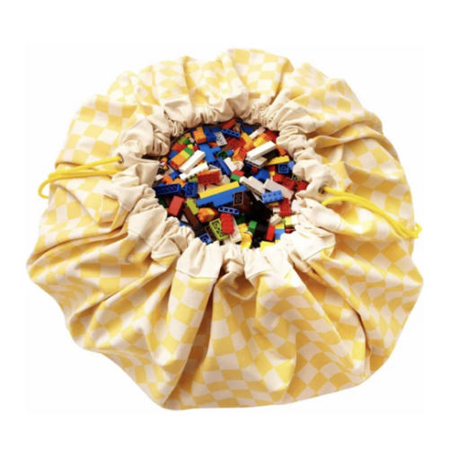 Play and Go - Noomad Bag / Playmat - Vichy - Yellow | Smallable