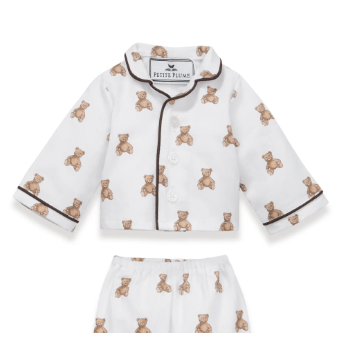 Kid's Twill Doll Pajamas in Teddy Tales