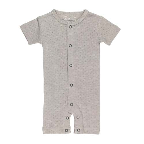 Cloud | Organic Pointelle S/Sleeve Romper – L'ovedbaby
