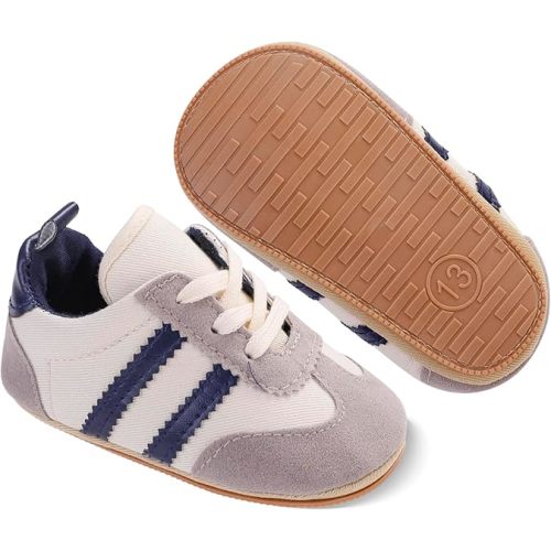 Adorable Baby Shoes for Boys Girls Non Slip Breathable Lightweight Infant Walking Shoes Comfy Pull On Newborn Baby Sneakers