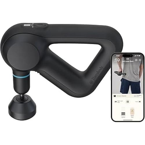 TheraGun Therabody Prime (5th Generation) - Deep Tissue Percussion Therapy Massage Gun - Bluetooth Enabled, Personal Massager for Pain Relief in Neck, Back, Leg, Shoulder and Body (Black)