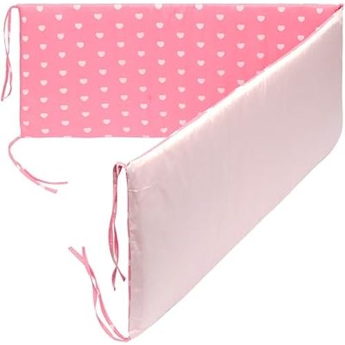 1PCS Breathable Mesh Liner Anti-Collision Cotton Cushioned Pads Soft Padding for Sides Padded Covers (Love,130x30cm/51x12in)