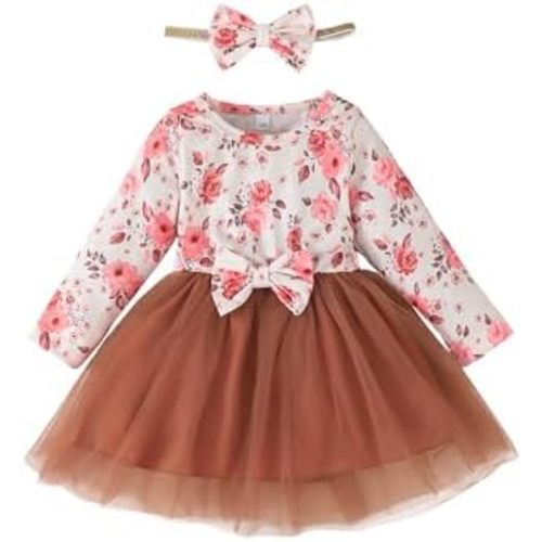 Baby Girl Dress Newborn Toddler Girl Fall Winter Dress Tutu Tulle Dresses for Girls