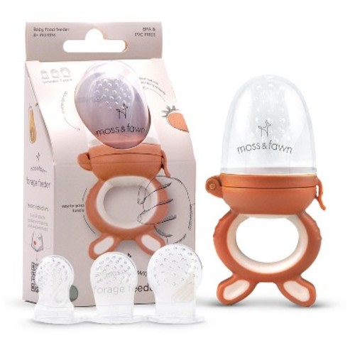 Moss and Fawn Silicone Forage Feeder Terracotta