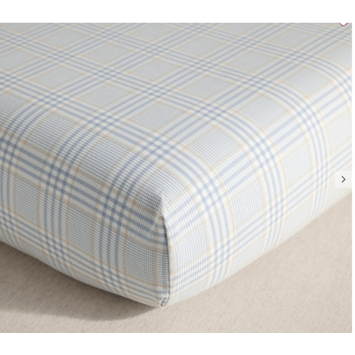 Bria Hammel Plaid Organic Crib Fitted Sheet