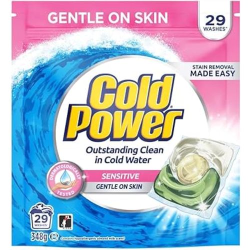 Cold Power Triple Sensitive Laundry Detergent Capsule (29 Washloads)