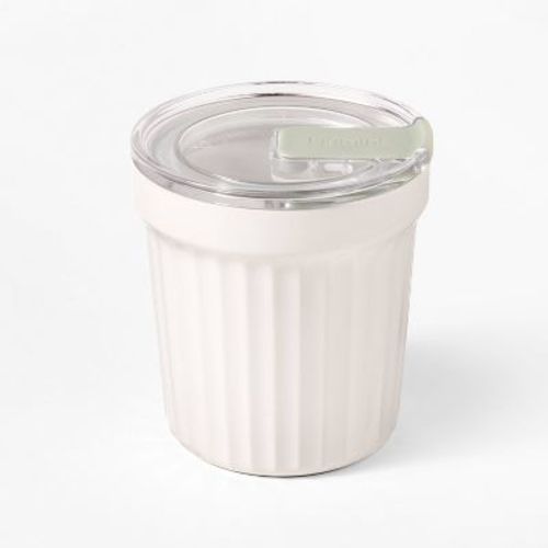 Round Stoneware Overnight Oats Container - Figmint™