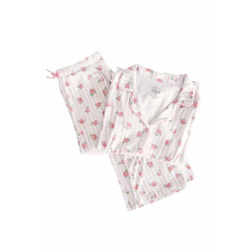 Women's Two-Piece Flare Lounge Set in Rosy & Cozy | Caden Lane