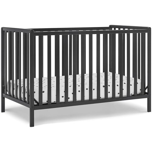 Delta Children Heartland 4-in-1 Convertible Crib, Black