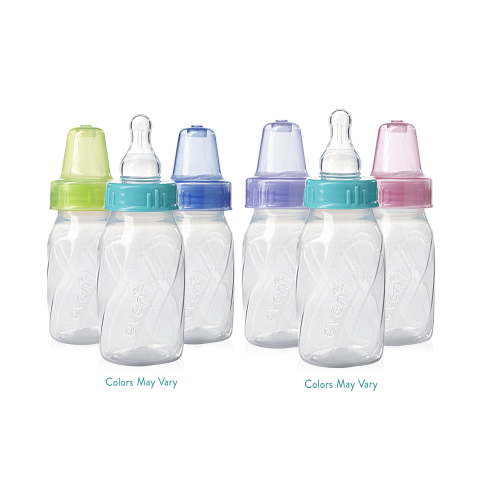 Evenflo Feeding Baby Bottles Bundle - Premium Vented Plus Polypropylene 4oz 6 Pack