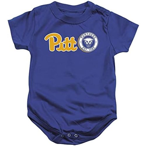 University of Pittsburgh Official Block Text Unisex Infant Snap Suit for Baby