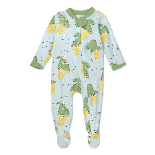 Honest Baby Clothing Organic Cotton Boy/Girl Long Sleeve Sleep N Play, Newborn to 9 Months