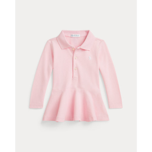 Cotton Mesh Peplum Polo Shirt for Baby Girls | Ralph Lauren