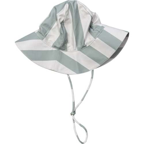 Sun Hat Aqua Grey Stripe - Babysprouts | Maisonette