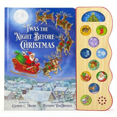 'Twas the Night Before Christmas - by Moore Clement C (Board Book)