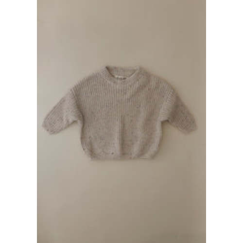 Speckled Chunky Knit Sweater - Ecru – Purely Little
