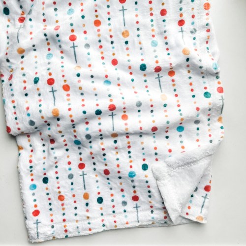 Rosary Dots Minky Blanket