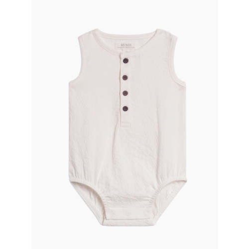 Wren Seersucker Bubble Romper - Coconut