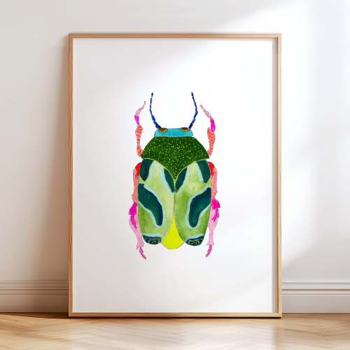 Beetle No. 37 - 11x14 - Natural Oak Frame