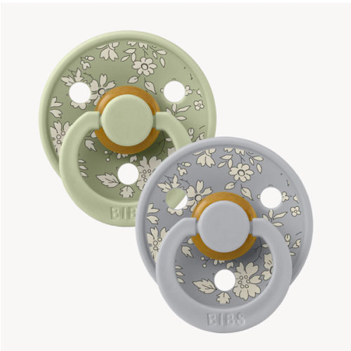 BIBS x LIBERTY Colour Pacifiers 2 Pack Capel - Sage Mix – Bibsworld store US