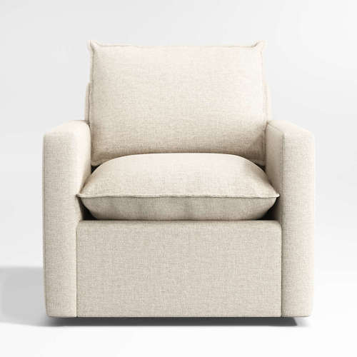 Harbour Natural Flange Nursery Swivel Glider Chair