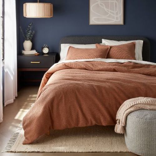 Washed Waffle Weave Duvet Cover and Sham Set - Threshold™
