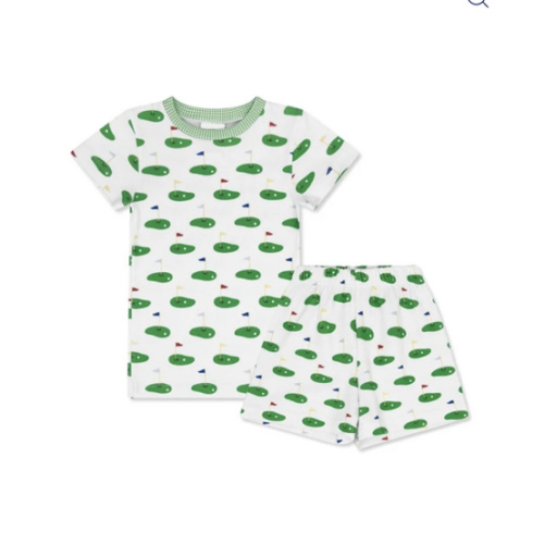 Landon Short Set - Tee Time, Augusta Green Minigingham