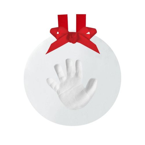 Pearhead Baby's Print Ornament - White