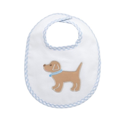 Playful Pals Applique Basic Bib - Dog, Bee, or Duck