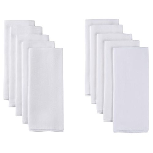 GERBER Birdseye Cloth Diapers, Prefold, 20Count, White