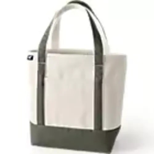 Medium 5 Pocket Open Top Canvas Tote Bag | Lands' End