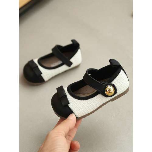 Korean Style Girls' Leather Shoes, New Autumn Kids Princess Shoes, Toddler Loafers For Little Girls | SHEIN USA