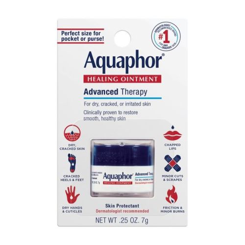 Aquaphor Healing Ointment Skin Protectant Advanced Therapy Moisturizer for Dry and Cracked Skin Unscented - .25oz