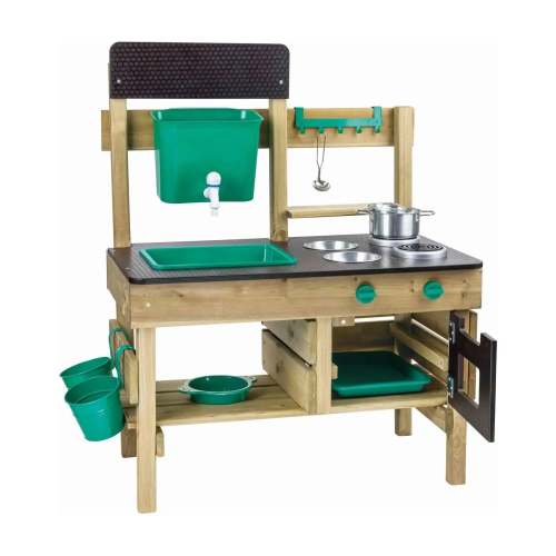 Hape Outdoor Kitchen | Mud Kitchen Wooden Toy Playset With Accessories – HapeToys