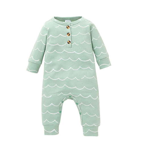NOLDARES Baby Boy Clothes Long Sleeve Romper Knit Jumpsuit Unisex Bodysuit Jumpsuit Clothes Set(B,0-3 Months)