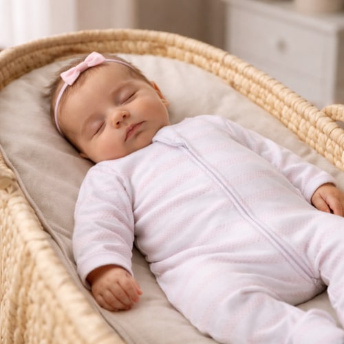 Baby of Mine Zip Footie - Pink