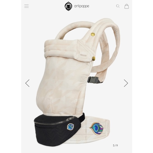 ARTIPOPPE Zeitgeist "Tweed W" Carrier and Magic Belt Bag (bag color: Arrow Zorro)