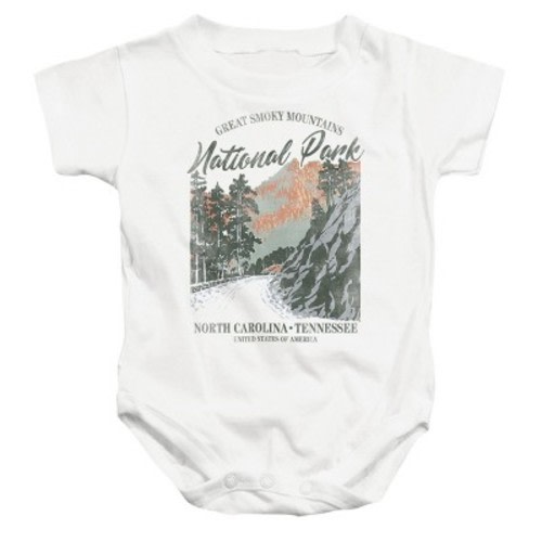 Baby National Park Foundation Great Smoky Mountains National Park Vintage Infant Bodysuit White 6 Months