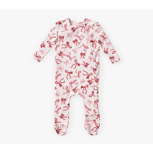 Holiday Bows Bamboo Viscose Baby Pajama
