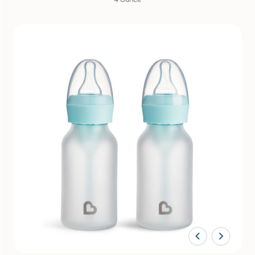 Bond® Silicone Glass Bottle 4oz or 8oz, 2pk | Munchkin