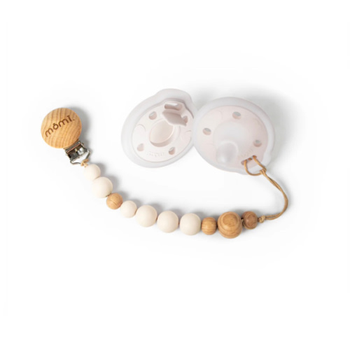 mōmi babypace pacifier gift set - pearl
